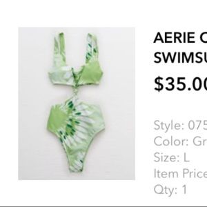 Aerie Cutout one piece swimsuit